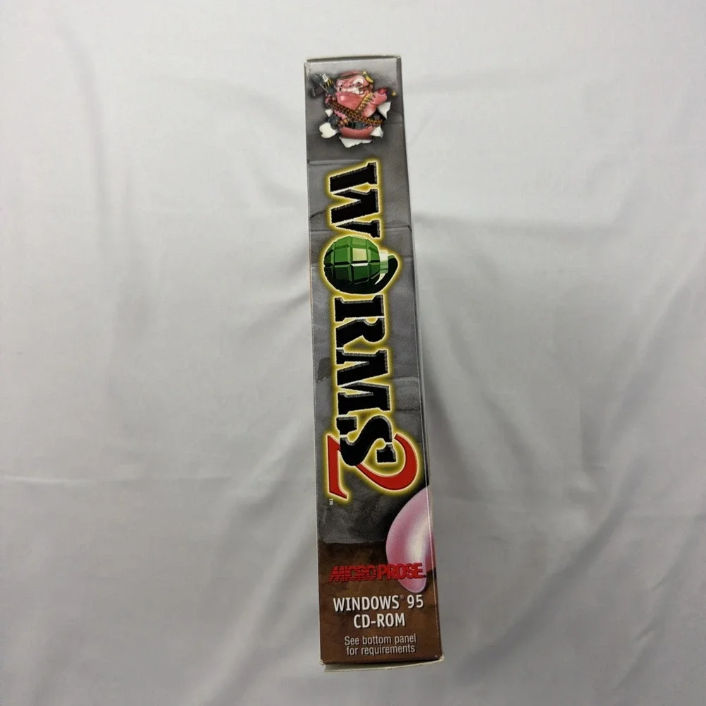 Worms 2 (PC, 1998) Complete in Big Box Manual Disc Release Notes
